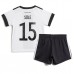 Tanie Strój piłkarski Niemcy Niklas Sule #15 Koszulka Podstawowej dla dziecięce MŚ 2022 Krótkie Rękawy (+ szorty)